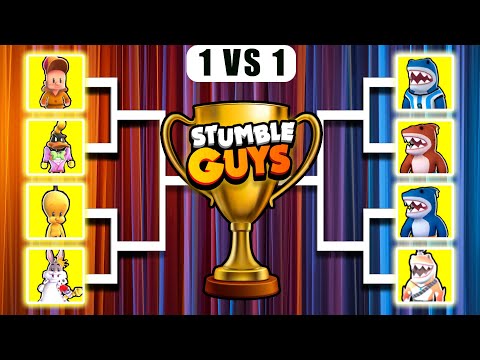 0.73 LOONEY TUNES vs SHARKS Skins Tournament in Stumble Guys🔥