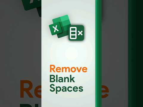 How to Remove Blank Space on a Excel Document  [Quick Excel Tutorial] #exceltips  #exceltutorial