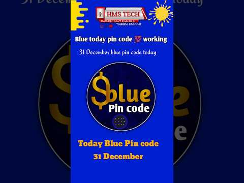 31 December blue pin code today |today blue code 💯 working | #31decembercode #todaycode #ytshorts