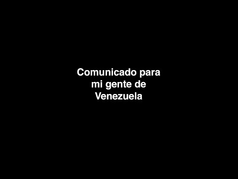 🇻🇪Comunicado para mi gente de Venezuela (No, no es político)