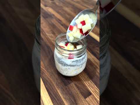 APPLE OVERNIGHT OATS RECIPE #shorts