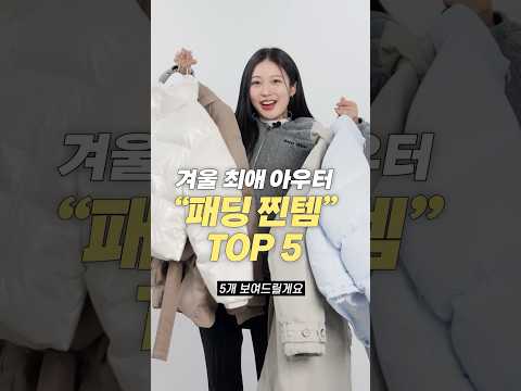 올겨울 마르고 닳도록 입은‼️ 패딩 찐템 TOP 5