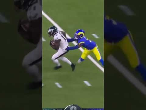 More Jalen Hurts targeting the middle of the field to AJ Brown 🦅🔥 Eagles vs Rams Highlights