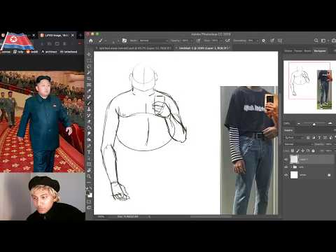 Drawing e-boy Kim Jong Un (PART 1)