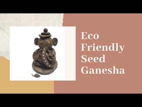 How to make eco-friendly ganesha at home |DIY Seed ganesha |Ganesh chaturthi 2020| Creative Paradise