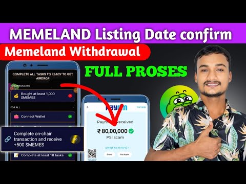 Memeland Listing Date confirm | Memeland listing On Hot Coin 🤑 | Memeland Real or fake