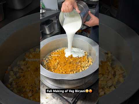 Full Making of Veg Biryani😳🥵|| Indian Street Food