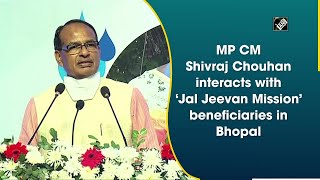 MP CM Shivraj Chouhan interacts with ‘Jal Jeevan Mission’ beneficiaries in Bhopal