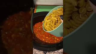 Dump & Go Crockpot Taco Pasta #dumpandgo #crockpot #crockpotcooking #slowcookerrecipe  #slowcooker