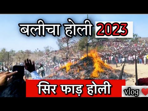 विश्व की सबसे अनोखी होली | Balicha ki Holi 2023 | Biggest holi in Balicha udaipur 😱🤩❤️