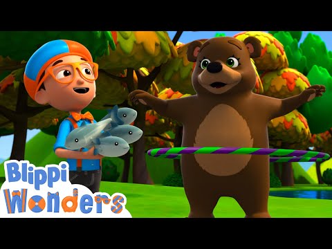 Blippi’s Bear Adventure | Blippi Wonders | Kids Cartoons | Party Playtime!