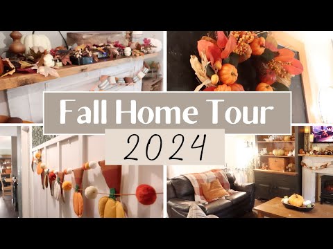 🍂Cozy Fall Home Tour | Traditional Fall Decor | No Talking House Walk Through🍁