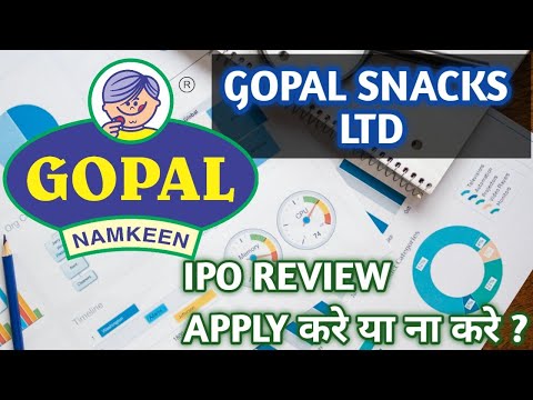 Gopal Namkeen IPO - Analysis | Gopal Snacks IPO Review | Apply or Not ?