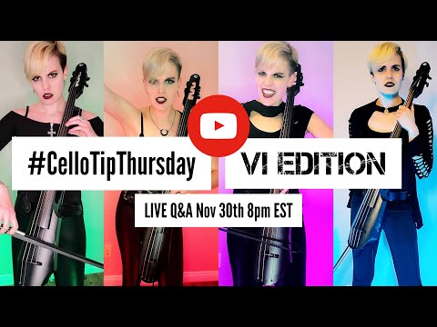 ELECTRIC Cello Tip Tuesday LIVESTREAM Q&A! | November 2023