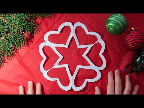 How to Make Easy Paper Snowflake for Christmas & New Year 🎄❄️  Step by Step DIY Tutorial