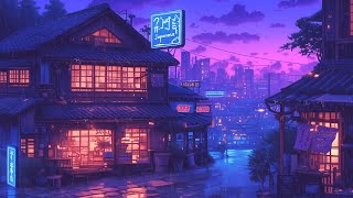 Lofi Hip Hop Beats 🏮 1980s & 90s Retro Vibes & Nostalgic Japanese Town Ambience 🌆 Lofi Rain Playlist