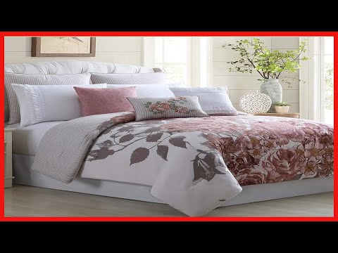 Amrapur Overseas Rose Farmhouse 8-Piece Embellished Comforter Set Queen