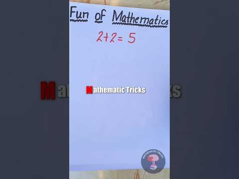 is it possible 2+2 = 5 | fun with maths #math #shorts #cbse