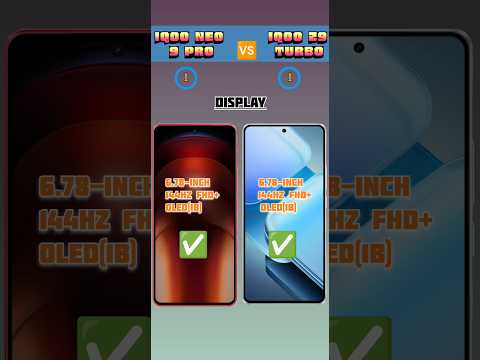 IQOO NEO 9 PRO VS IQOO Z9 TURBO