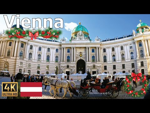 Vienna 4K - Christmas Walking Tour ❄️🎅🎄