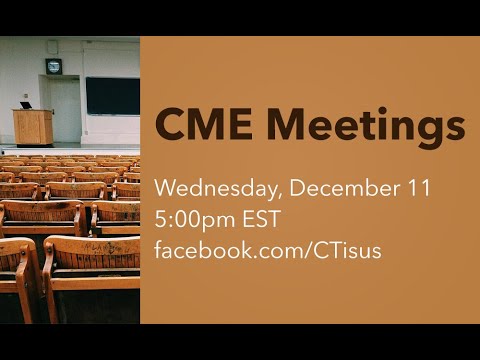 Facebook Live: CME Meetings