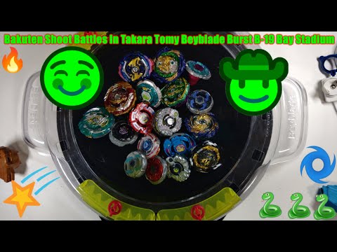 Bakuten Shoot Battles In Takara Tomy Beyblade Burst B-19 Bay Stadium