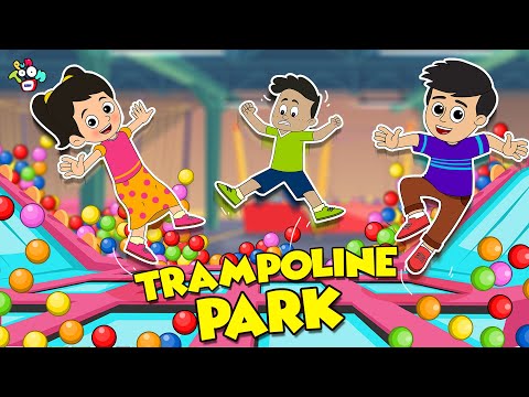 गट्टू चिंकी गए TRAMPOLINE PARK | Fun and Games | Moral Story | Hindi Cartoon | PunToon Kids Hindi