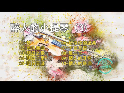 【無廣告版】醉人的小提琴純音樂名曲-梦-民风舞曲-明日之歌-明日千里-明日天涯-恰似你的温柔-千言万语-敲三下-情人的开怀-情人的眼泪（亦然音樂029）