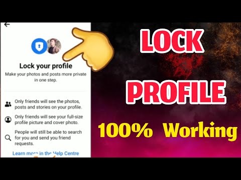 how to lock facebook profile