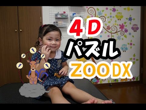 ４ＤパズルＺＯＯＤＸの紹介+青い仮面マン　雷様？呼ぶ！