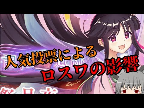 【東方ロストワード】人気投票が与えるロスワの影響【考察】