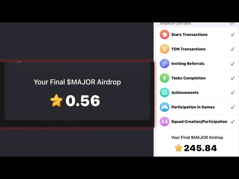 MAJOR AIRDROP ANALYSIS || Major Airdrop Distribution On Telegram