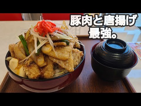 【千葉県成田市とんじん】豚丼と唐揚げのコンビは最強です