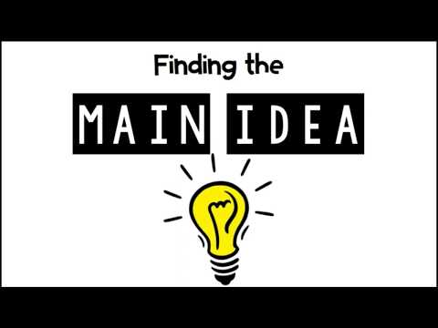 Main Idea Video