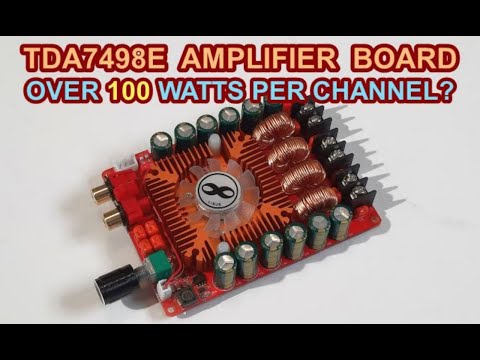 TDA7498E class D stereo amplifier board test and review