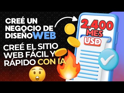 😉Cómo iniciar un negocio de diseño web fácil💻con IA