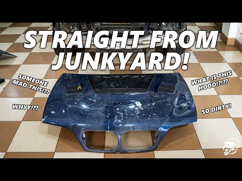 2003 BMW E46 BUILD! SPECIAL JUNKYARD HOOD AND TRUNK LID! Ep.2 #bmw #bmwe46