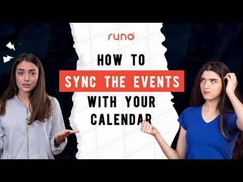 How to sync your events with the calendar | Mobile App | Runo