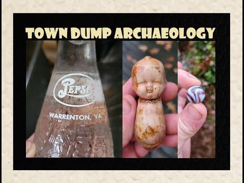 Town Dump Archaeology - Bottle Digging In The Rain - Marbles - Warrenton Virginia Pepsi Cola