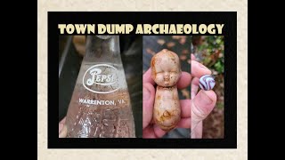 Town Dump Archaeology - Bottle Digging In The Rain - Marbles - Warrenton Virginia Pepsi Cola