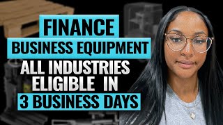 BUSINESS EQUIPMENT LOANS (Bad Credit Ok ✅)