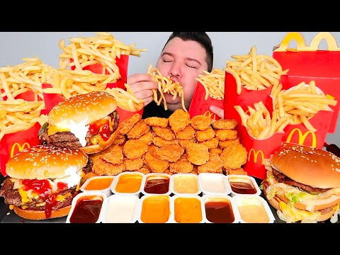 Extra Cheesy McDonald's • MUKBANG