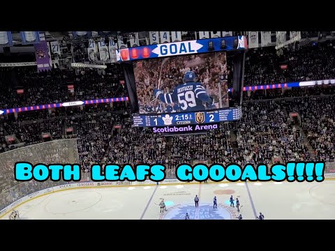 BOTH LEAFS GOALS LIVE!!! Vs Vegas Golden Knights MUST WATCH!!