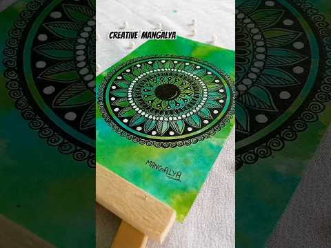 Mini Mandala Art | Mimi Crafted #shortvideo #shortsfeed #mandalaart #artandcraft #easyart