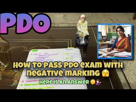 How to pass PDO exam with negative marks 🤫 #pdo #pdoexam #saidevs #exam #viralvideo #kpsc #trending