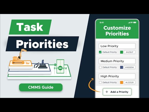 Task Priorities | CMMS Tutorial