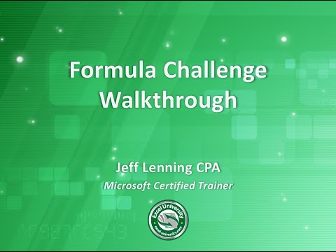 Gamification + Excel Training: Formula Challenge