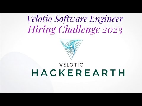 Velotio Software Engineer Hiring Challenge 2023 #hackerearth #challenge #offcampusdrive #job #viral