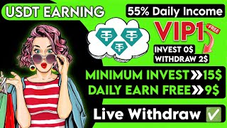 New Usdt Earning Site Usd Mining Site 2025 Best Investment Usdt Earning Website