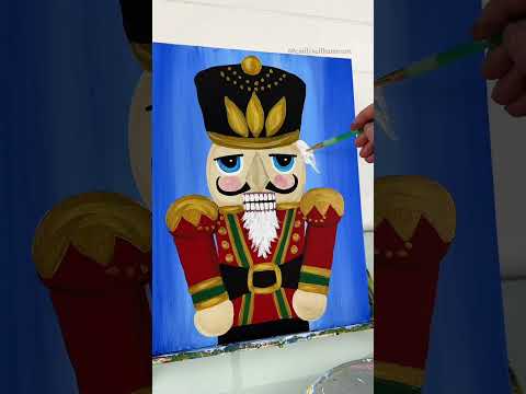 [clip] Painting nutcracker hair! 🎨#howto #painting #acrylicpainting #nutcracker #tutorials